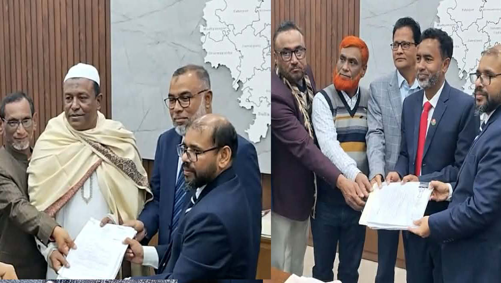 সুনামগঞ্জে উৎসবমুখর পরিবেশে বিএনপি,জামায়াত ও স্বতন্ত্র প্রার্থীদের মনোনয়ন দাখিল