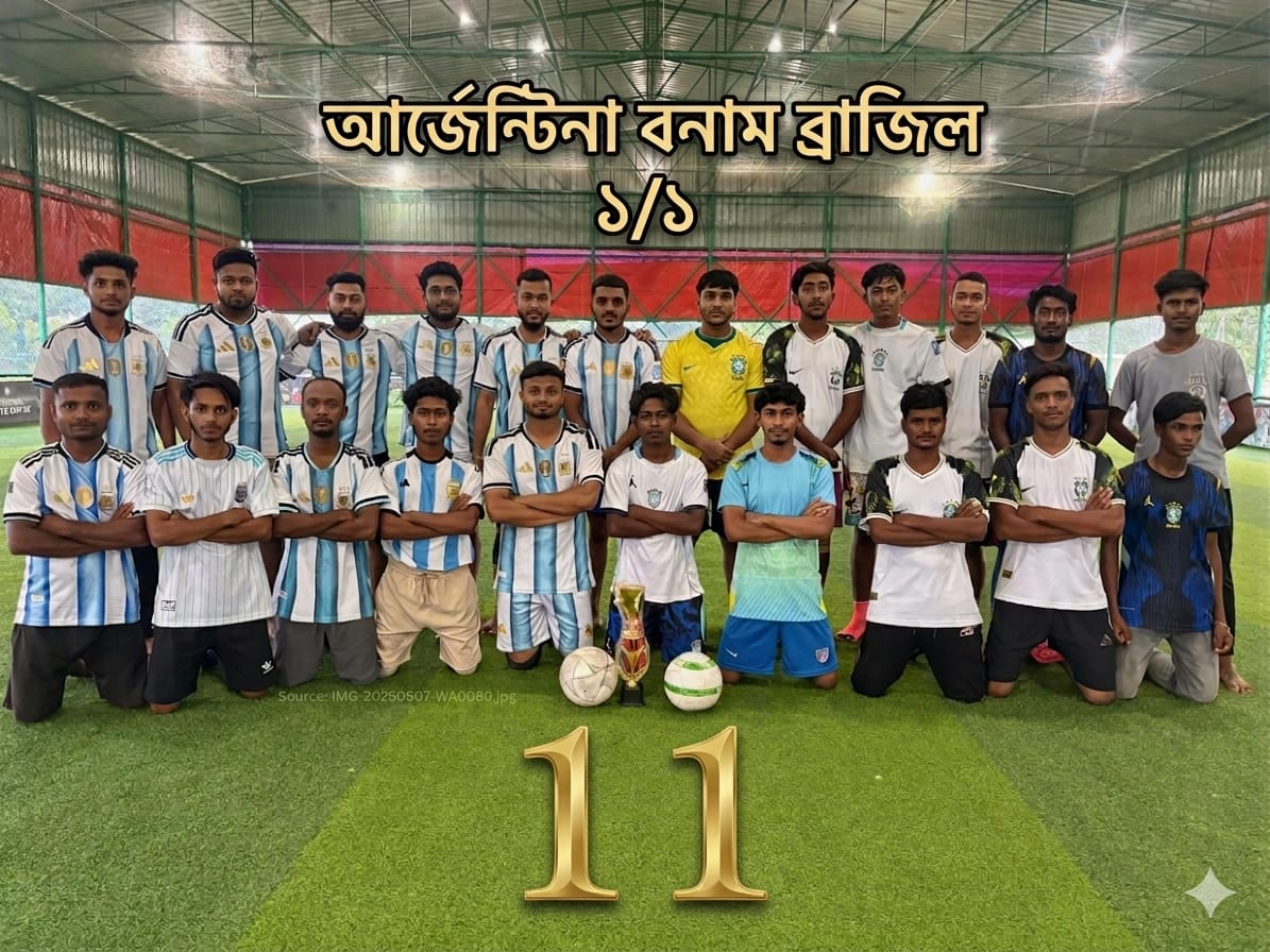 আর্জেন্টিনা-ব্রাজিল প্রীতি ম্যাচে টানটান উত্তেজনা, ১-১ গোলে ড্র!